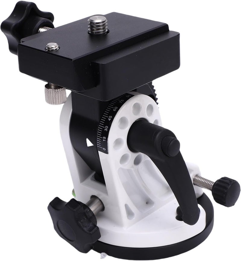 Dpofirs Telescope Mount, Latitude Adjustment Seat, 90 Degree Adjustable, Aluminum Alloy Latitude Base Mount, for Astronomy Telescope Accessory (White) - Image 2